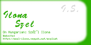 ilona szel business card